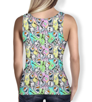 Women's Tank Top - Sketched Olaf Easter