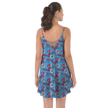 Beach Cover Up Dress - Superhero Stitch - Spiderman