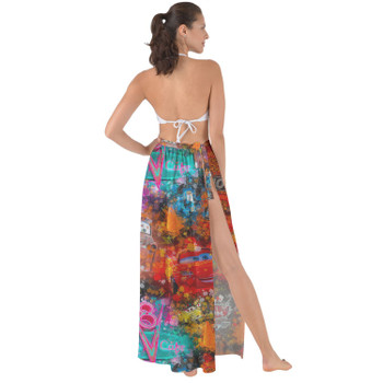 Maxi Sarong Skirt - Watercolor Pixar Cars