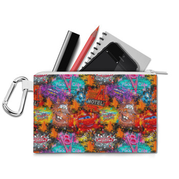 Canvas Zip Pouch - Watercolor Pixar Cars