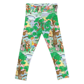 Girls' Leggings - Sketched Pooh Parade