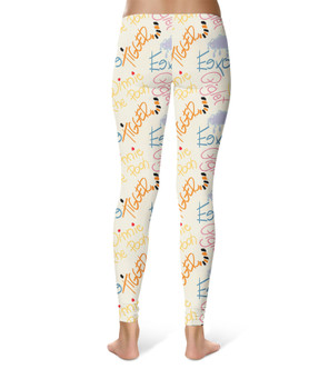 Sport Leggings - Sketched Pooh Autographs