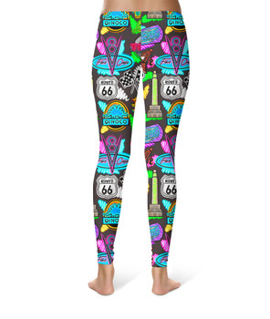 Sport Leggings - Neon Radiator Springs