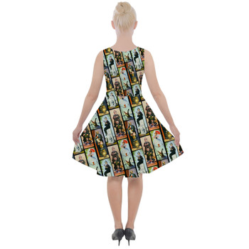 Skater Dress with Pockets - Haunted Mansion Stretch Paintings