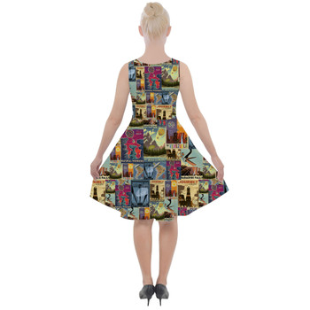 Skater Dress with Pockets - Pixar Up Travel Posters