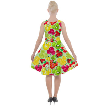 Skater Dress with Pockets - Mickey's Fruit Fiesta