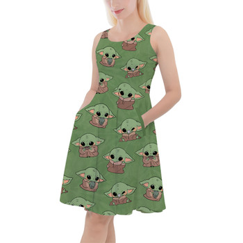 Skater Dress with Pockets - The Child Catching Frogs