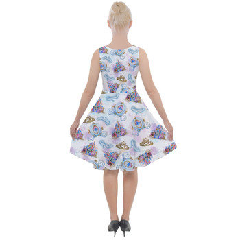 Skater Dress with Pockets - Watercolor Cinderella