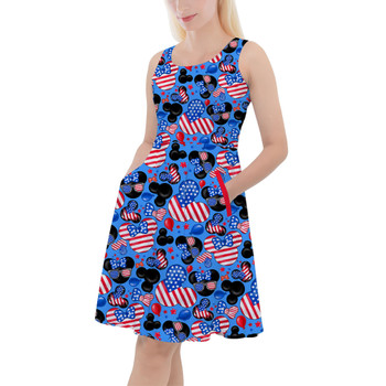 Skater Dress with Pockets - Mickey's Fourth of July