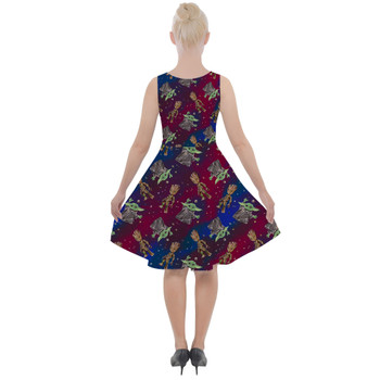 Skater Dress with Pockets - Groot & Grogu