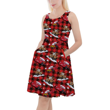 Skater Dress with Pockets - A Cars Christmas