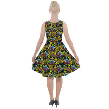 Skater Dress with Pockets - Superhero Stitch - Thor