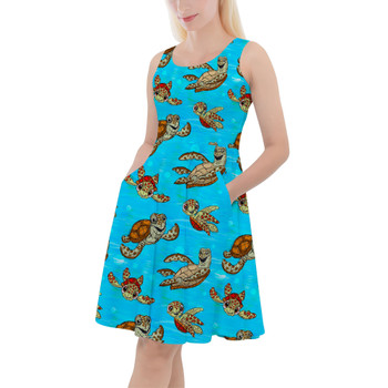 Skater Dress with Pockets - Crush and Squirt