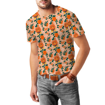Men's Cotton Blend T-Shirt - Orange Bird Munchlings