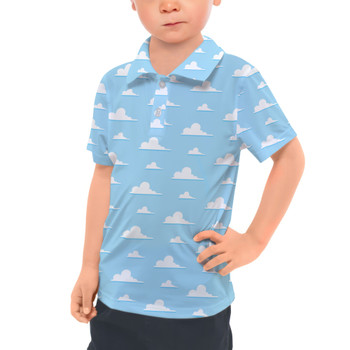 Kids Polo Shirt - Pixar Clouds