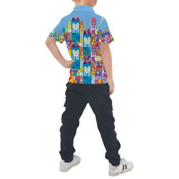 Kids Polo Shirt - Its A Small World Disney Parks Inspired