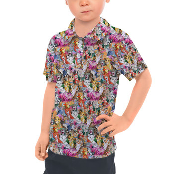 Kids Polo Shirt - Cats of Disney