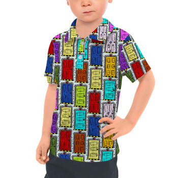 Kids Polo Shirt - Scare Floor Doors