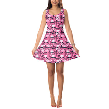 Sleeveless Flared Dress - Pink Storm Troopers