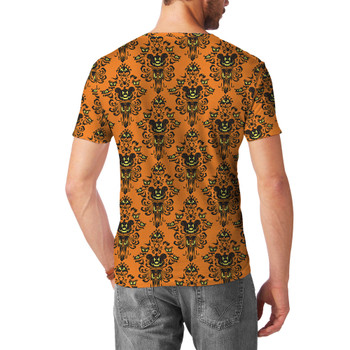 Men's Sport Mesh T-Shirt - Haunted Halloween Mansion Wallpaper