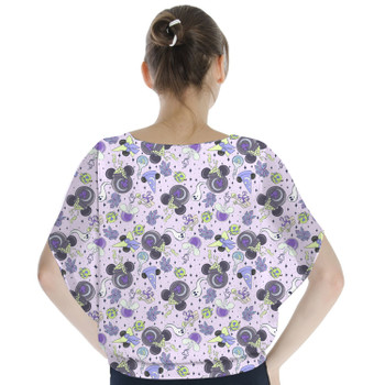 Batwing Chiffon Top - Pretty Purple Potions