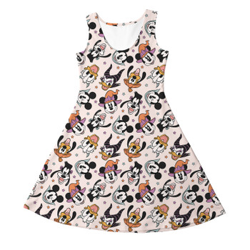 Girls Sleeveless Dress - Spooky Fab Five