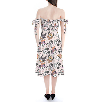 Strapless Bardot Midi Dress - Spooky Fab Five