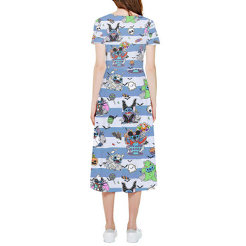 High Low Midi Dress - Stitch Does Halloween