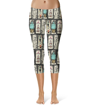 Sport Capri Leggings - Stretching Haunted Nightmare