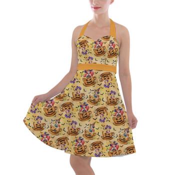 Halter Vintage Style Dress - Halloween Princess Teacups