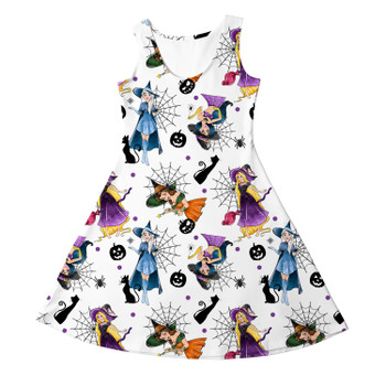 Girls Sleeveless Dress - Pretty Princess Witches