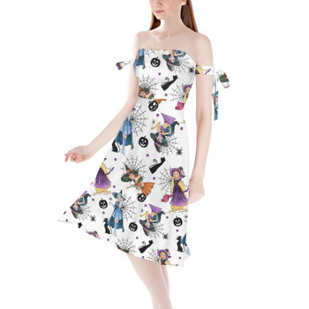 Strapless Bardot Midi Dress - Pretty Princess Witches