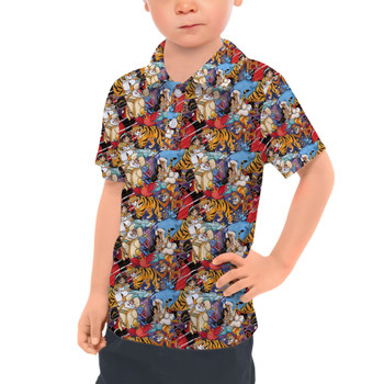 Kids Polo Shirt - Aladdin Sketched