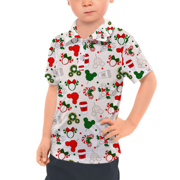 Kids Polo Shirt - Christmas Snacks 'n Ears