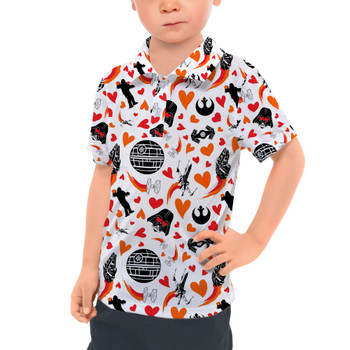 Kids Polo Shirt - Star Wars In Love