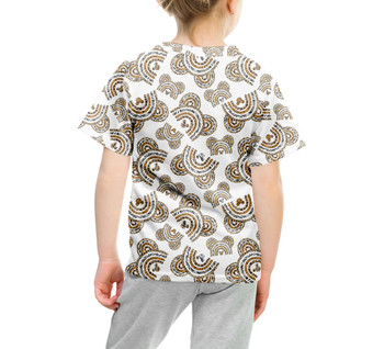 Youth Cotton Blend T-Shirt - Animal Print Mouse Ears Rainbow
