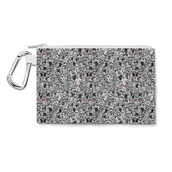 Canvas Zip Pouch - Sketched Dalmatians