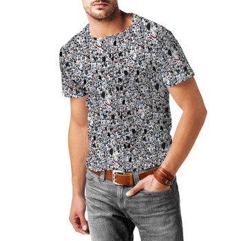 Men's Sport Mesh T-Shirt - Sketched Dalmatians