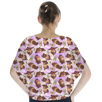 Batwing Chiffon Top - Hippo Ballerinas