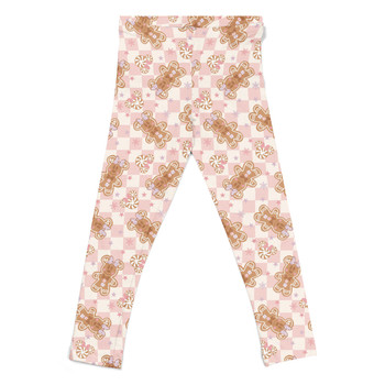 Girls' Leggings - Checkerboard Gingerbread Minnie Cookies