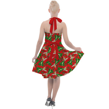 Halter Vintage Style Dress - Magical Sparkling Tinkerbell Christmas