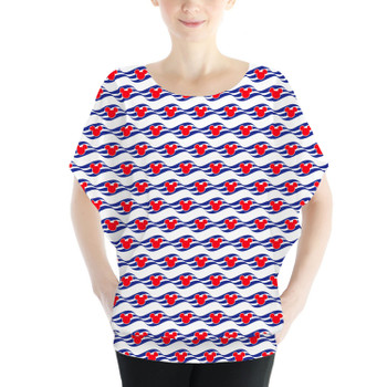 Batwing Chiffon Top - Disney Cruise Logo