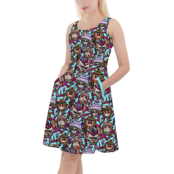 Skater Dress with Pockets - Moana's Kakamora