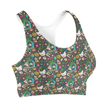 Sports Bra - Polynesian Princess Icons