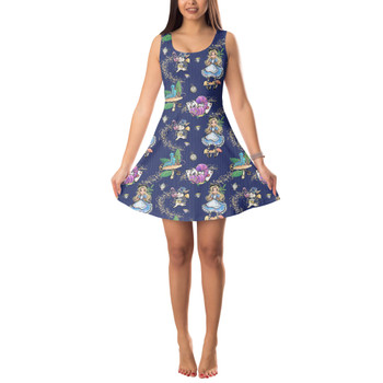 Sleeveless Flared Dress - Whimsical Wonderland