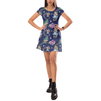 Short Sleeve Dress - Whimsical Wonderland