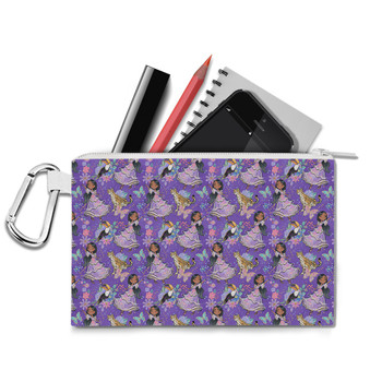 Canvas Zip Pouch - Whimsical Isabela
