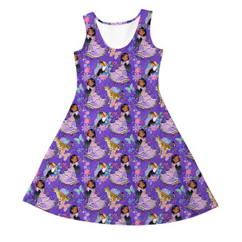 Girls Sleeveless Dress - Whimsical Isabela