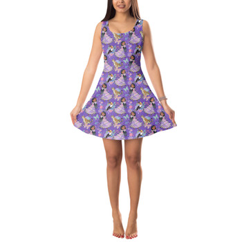 Sleeveless Flared Dress - Whimsical Isabela