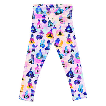 Girls' Leggings - Princess And Classic Animation Silhouettes